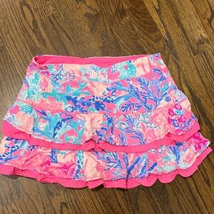 Lilly Pulitzer Pink and Blue Floral Skirt